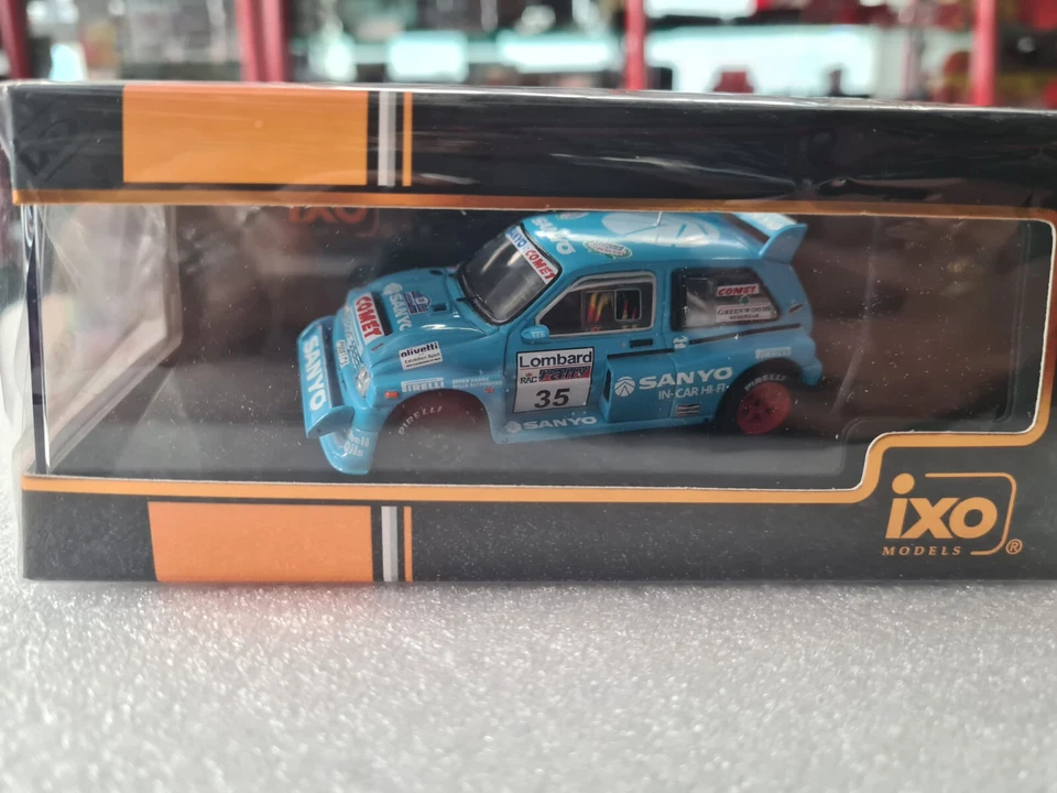 Die cast 1/43 Modellino Auto MG Metro 6R4 Rally RAC 1986 W. Rutherford by Ixo