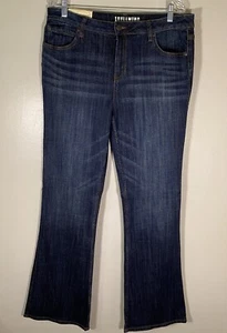 NWT Idyllwind Jeans Women 16W/34L Blue Dark Wash Bootcut Stretch High Rise - Picture 1 of 11