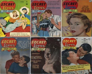 1949 - 1950 Secret Loves Comic Book Package - 6 eBooks on CD - Picture 1 of 3