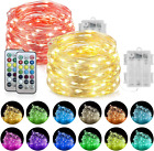 2 Pack Color Changing Fairy Lights Battery Operated, 20ft 60leds Rgb Fairy Strin