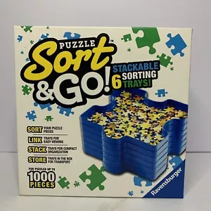 Ravensburger Puzzle Sort and Go 6 Stackable Sorting Trays Up To 1000 Pieces - Picture 1 of 7