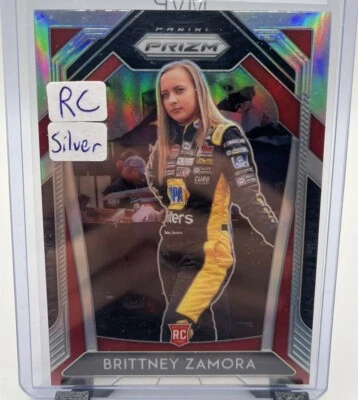 Brittney Zamora 2020 Panini Prizm NASCAR Silver Rookie RC #59 Jefferson Racing - Image 1 of 2