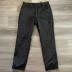 Club Monaco Lined Pants Mens Size 34 Black Polyester Blend Straight Leg Slim Fit - Picture 1 of 11