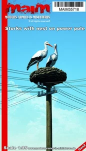 MAiM 1/35 Storks with Nest on Power Pole - Bild 1 von 1