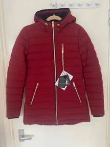 Moose Knuckles Women's Rockcliff Burgundy Down Puffer Jacket Size XS - Picture 1 of 6