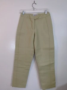 SALE!Rare NWT Women's Bagatelle Ecru Lined Leather Pants Size 6P - Picture 1 of 5