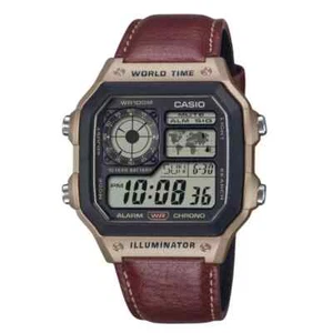 Casio AE-1200WHL-5AV, Orologio World Time, Cronografo, 5 Sveglie, Batteria 10 Anni - Foto 1 di 7