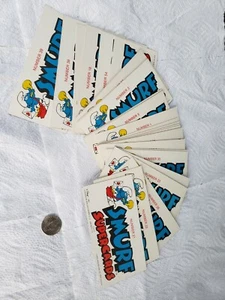 SMURF SUPERCARDS 35 TRADING CARD SET 1982 TOPPS Peyo vintage Smurfette  - Picture 1 of 12