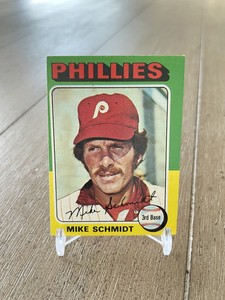 1975 Topps Mini #70 Mike Schmidt Philadelphia Phillies Vintage Baseball Card!!
