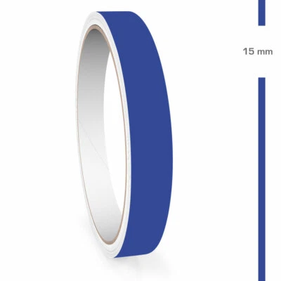 Zierstreifen 15mm 10 Meter Blau Matt RAL 5015 Auto Boot Motorrad Wohnmobil WoWa - Bild 1 von 4