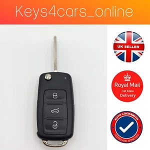 3 Button Remote Key Fob Shell Case For VW Volkswagen Transporter T6 Amarok - Picture 1 of 6