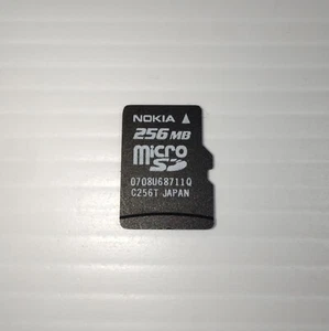 NOKIA MicroSD Card 256MB Vintage Genuine FAT Formatted Tested Mobile Phone Cell - Picture 1 of 2