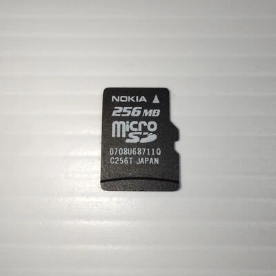 NOKIA MicroSD Card 256MB Vintage Genuine FAT Formatted Tested Mobile Phone Cell - Image 1 of 2