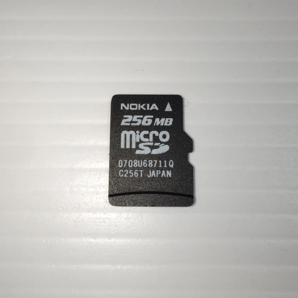 NOKIA MicroSD Card 256MB Vintage Genuine FAT Formatted Tested Mobile Phone Cell - Image 1 of 2