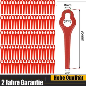 200 coltelli di ricambio per Ferrex Aldi FAR 20-1 a batteria tagliaerba lame in plastica