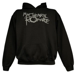 MCR My Chemical Romance Black & Gray Grey Logo Hoodie Youth XL - Picture 1 of 3