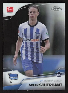 2022-23 Topps Chrome Bundesliga #10 Derry Scherhant Refractor Hertha BSC Berlin - Picture 1 of 2
