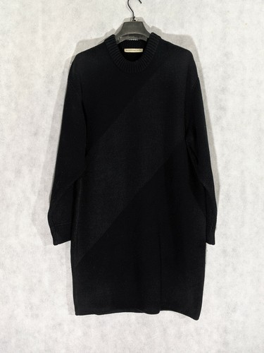 Abito Maglione Balenciaga Autunno 2012 Geometrico Nero Nicolas Ghesquiere Oversize