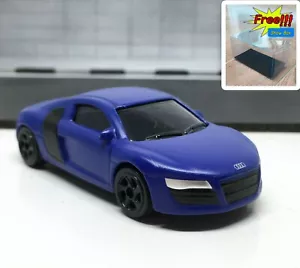 Majorette Audi R8 Matte Blue 1:60 (3 inches) 237D 5SV Black Wheels no Package - Picture 1 of 8