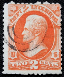 US Briefmarke Scott #O16 ~ 1873 2¢ Jackson Official Stamp GR20 - Bild 1 von 1
