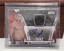 2013 Topps UFC Knockout Nick Diaz Autograph Relic Auto Card #/334