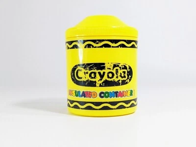 Contenedor aislante Crayola amarillo corto 10,5 OZ 2005 Foto 1 de 4