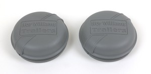 2 x Ifor Williams Fettkappe 76 mm Kunststoff Staubkappe Kappe Anhänger