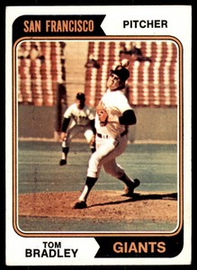 1974 TOPPS TOM BRADLEY . SAN FRANCISCO GIANTS #455