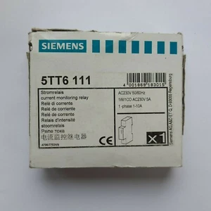 Relé de corriente SIEMENS 5TT6 111 - NUEVO/EMBALAJE ORIGINAL - en todo el mundo, FACTURA - Imagen 1 de 1