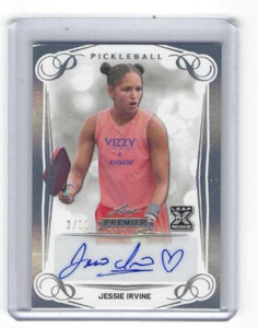 JESSIE IRVINE 2023 LEAF PICKLEBALL PREMIER EDITION RC AUTO 2/10
