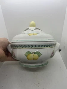 Villeroy & Boch casseruola/piatto vegetale coperto giardino francese fioritura con coperchio in perfette condizioni - Foto 1 di 15