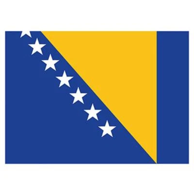 PRINTWEAR Flagge, Fahne, Nationalflagge Bosnien-Herzegowina 90x150cm mit Befestigungsösen