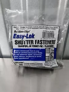 Easy Lol 3 in. Vinyl Shutter Fastener FEDERAL BROWN (12-Pack) Builders Edge - Picture 1 of 3