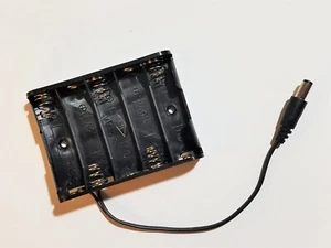 5 x AA Battery Holder 7.5V with 2.1mm DC Jack for Arduino Ships From USA - Picture 1 of 1