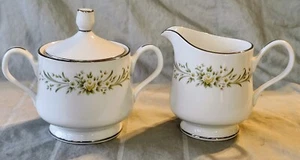 Sugar Bowl and Creamer set Carriage House Eloquence Bone China Made in Japan EUC - Picture 1 of 4