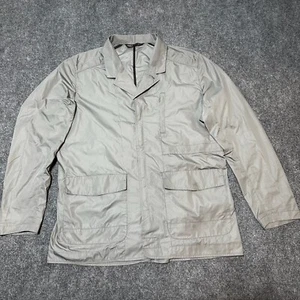 Nau Jacket Mens Extra Large Grey Full Zip Collared Pockets Utility Trench Coat - Picture 1 of 15