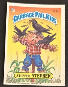 1986 Topps Garbage Pail Kids GPK Series 4 Stuffed Stephen Card #131a VG O/C - Picture 1 of 2