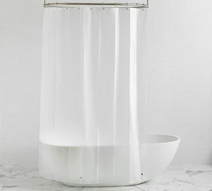 Tenda da doccia in vinile EVA per adolescenti fienile ceramica nuova con scatola, 72"X72" - Foto 1 di 3