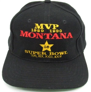 Vintage Joe Montana 49ers MVP LA Gear Snap back Hat 1989 1990 Super Bowl 16 NFL - Picture 1 of 7