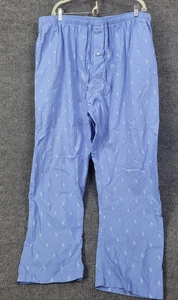 Polo Ralph Lauren Pigiama Pantalone Uomo 2XL Nero Bianco Pony Logo Pigiama Cotone - Foto 1 di 14