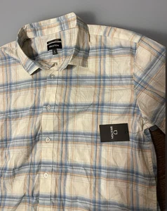 Camicia uomo Brixton vestibilità standard charter abbottonata manica corta a quadri grande - Foto 1 di 5