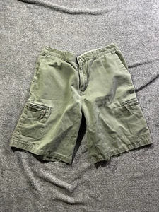 Quiksilver Shorts Mens 36 Green Cargo Utility Zip Pocket Surf Skatewear - Picture 1 of 8