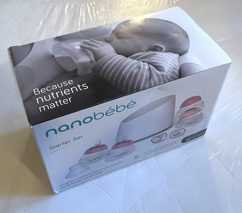 Nanobebe Breastmilk Starter Set Pink Newborn BPA Free - Image 1 of 4