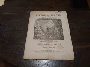 1872 Noten "Mysteries of the Nile" March Albert Leighton Rawson - Bild 1 von 11
