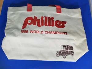 PHILADELPHIA PHILLIES 1980 WORLD SERIES CHAMPIONSHIP TOTE BAG DUFFLE TASTYKAKE - Picture 1 of 16