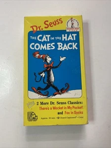 Dr. Seuss The Cat in the Hat Comes Back VHS - Picture 1 of 4