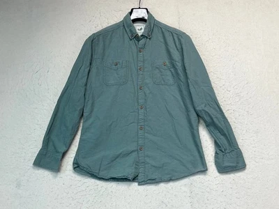 Camisa Alexander Julian Colores Verde Para Hombre Abotonada Talla M 100% Algodón Orgánico  Foto 1 de 4