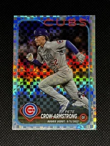 2024 Topps Chrome aggiornamento debutto X-Fractor Pete Crow-Armstrong #USC158 Rookie RC - Foto 1 di 2
