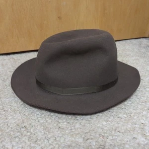 Stetson Hat Mens 7 US 7 1/2 Brown Deluxe Rollable Felt Travel Fedora Size 60 - Picture 1 of 10