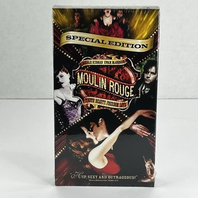 Moulin Rouge (VHS, 2002) SEALED NEW - Nicole Kidman, Ewan McGregor - Image 1 of 4